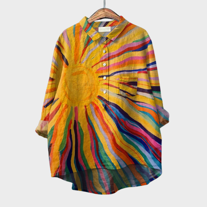 Émilie | Chemise Élégante à Motif Émilie