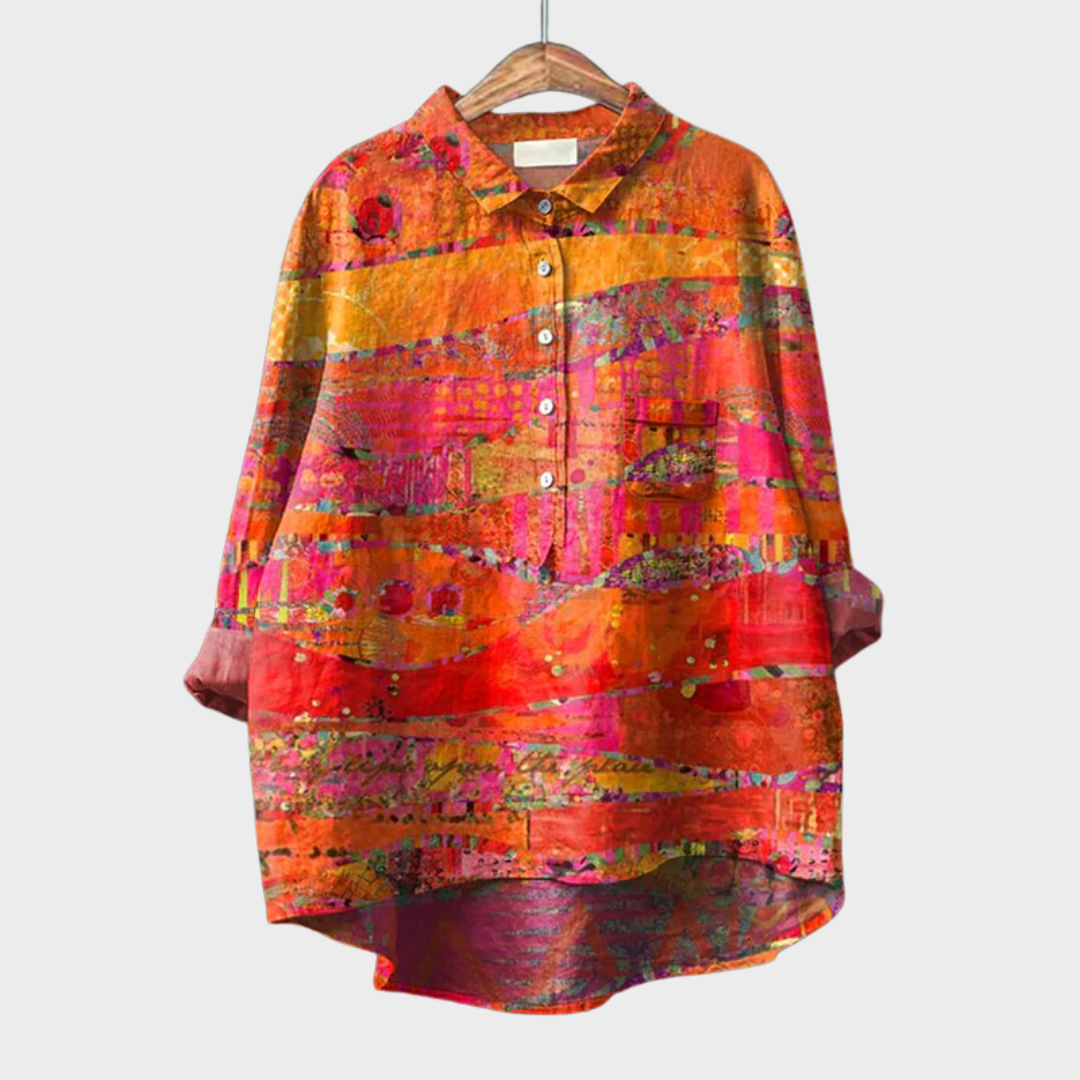 Émilie | Chemise Élégante à Motif Émilie