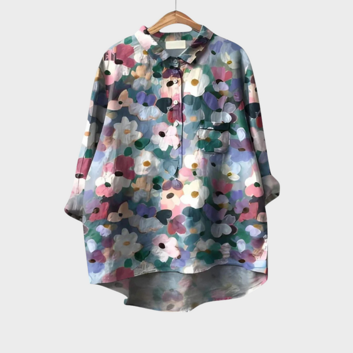 Émilie | Chemise Élégante à Motif Émilie