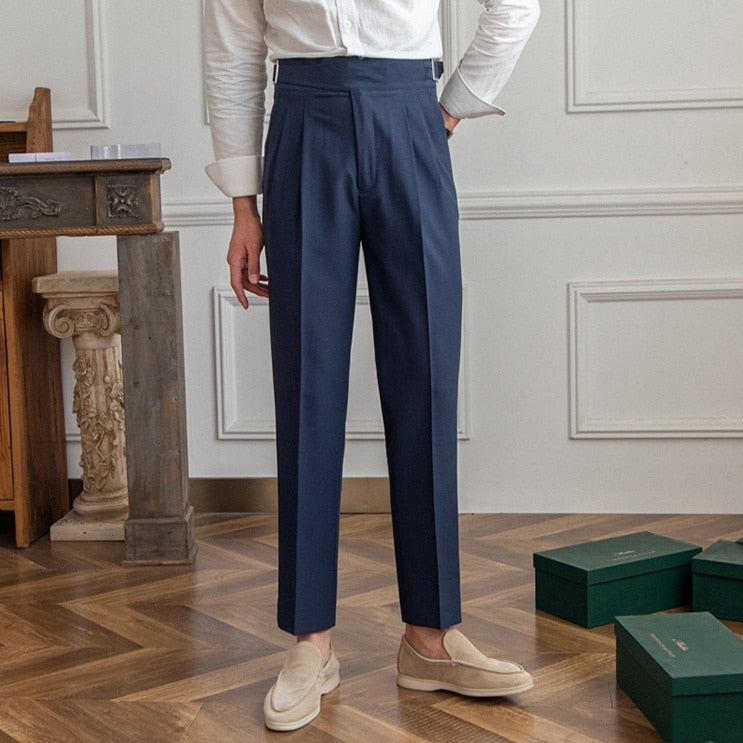 Timothy | Pantalon Fluide Taille Haute Elégant