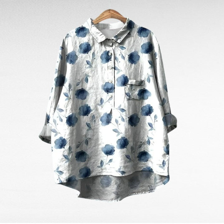 Émilie | Chemise Élégante à Motif Émilie