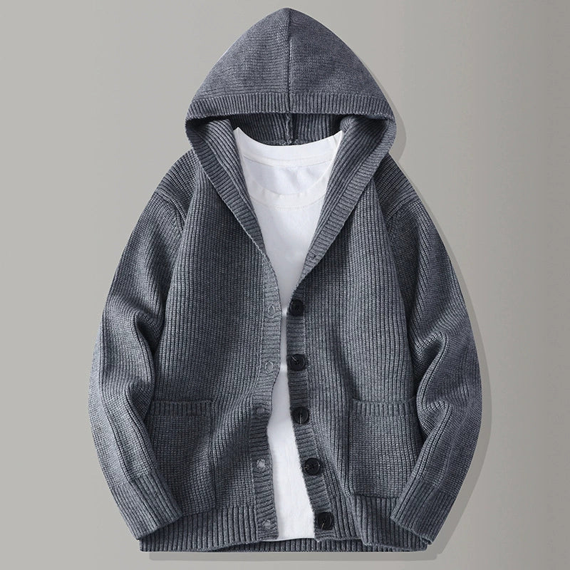 MORGAN | CARDIGAN À CAPUCHE EN MAILLE