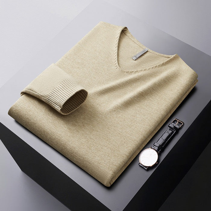 TYSON | PULL EN V EN FIBRES NOBLES