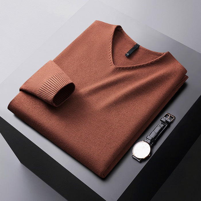 TYSON | PULL EN V EN FIBRES NOBLES