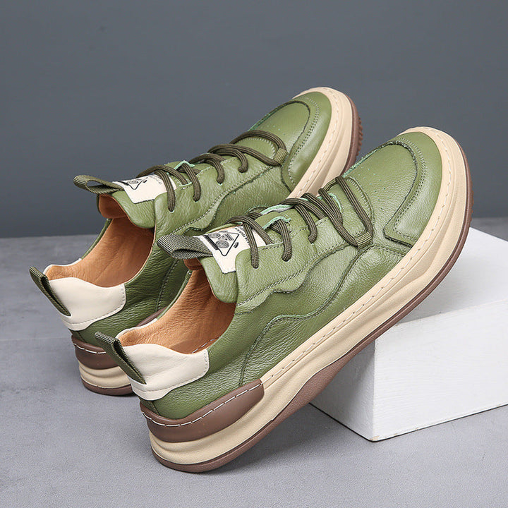 Ron | Baskets en Cuir Véritable Noble Italiana