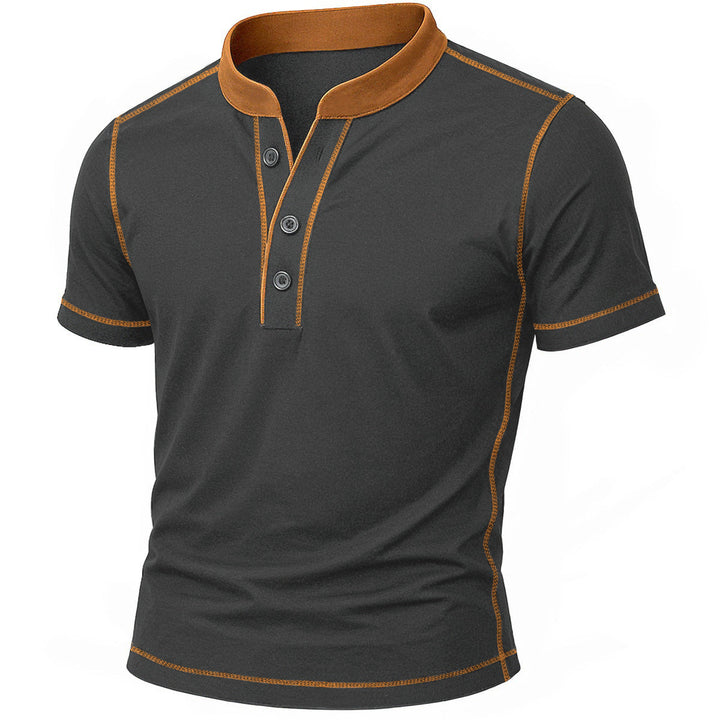 TONY | CHEMISE HENLEY AVEC BORD EMBER