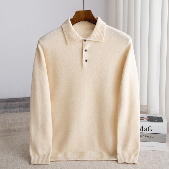 MON | PULL POLO CLASSIQUE (laine haut de gamme)