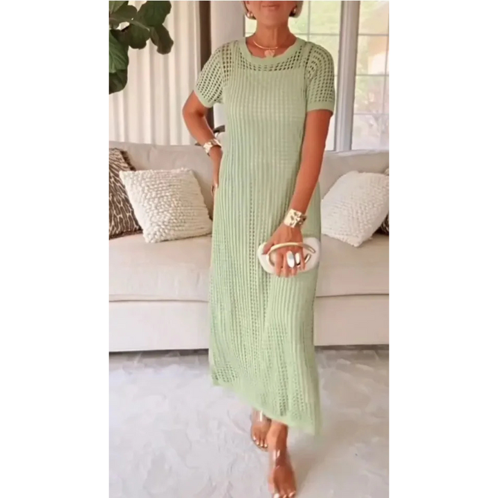 Bethany | Robe Maxi Longue Découpée + Robe Intérieure Gratuite