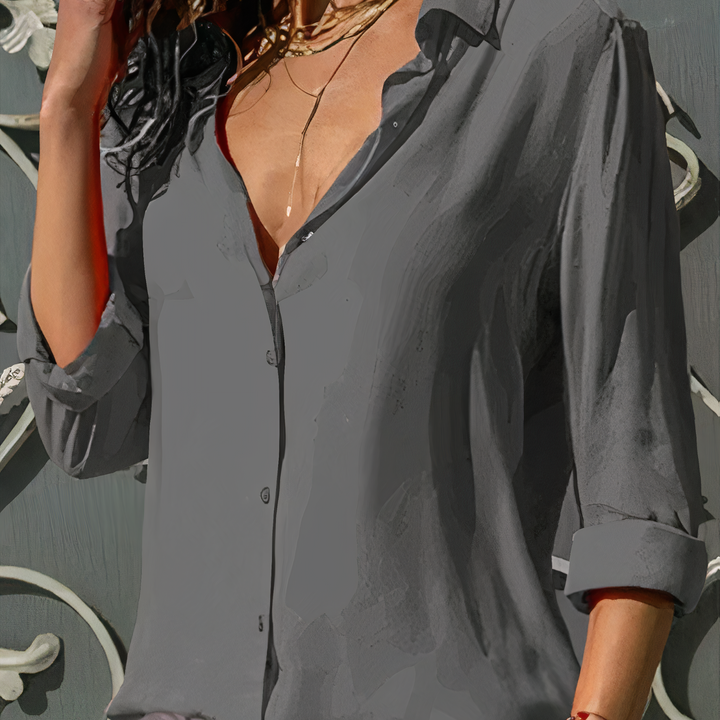 Yasmine | Blouse en Chiffon Élégante
