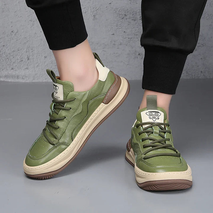 Ron | Baskets en Cuir Véritable Noble Italiana