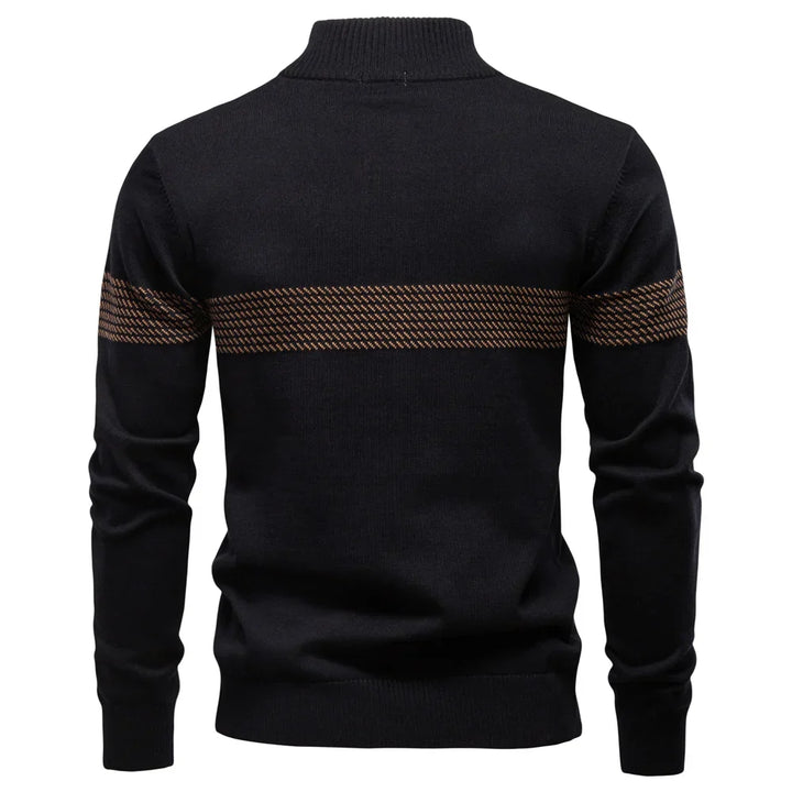CARLOS | PULL CLASSIQUE EN MAILLE DEMI-ZIP