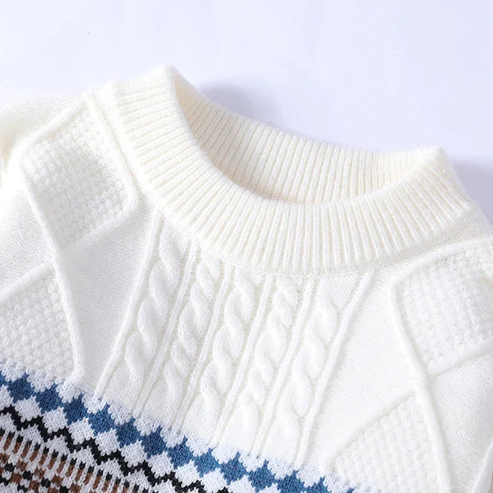 LAURENT MONACO | PULL EN MAILLE NORDIQUE POUR HOMME