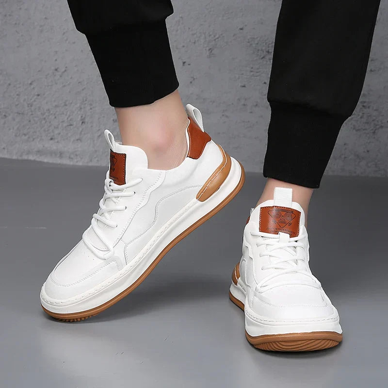 Ron | Baskets en Cuir Véritable Noble Italiana