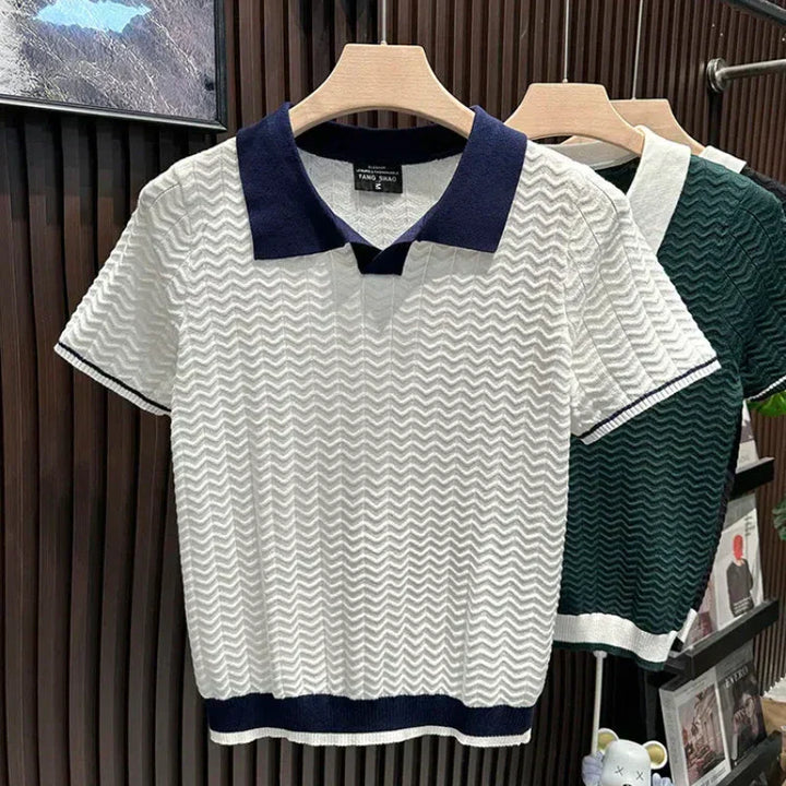 LUKA | POLO SHIRT EN TISSU RICCIO DE