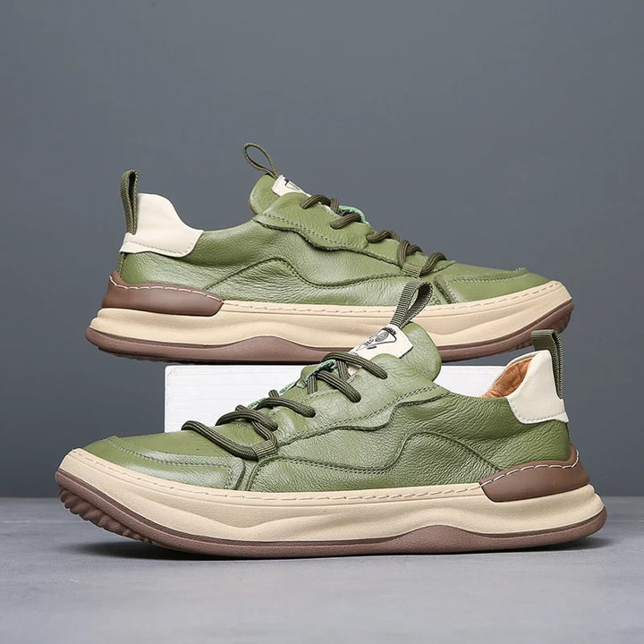 Ron | Baskets en Cuir Véritable Noble Italiana