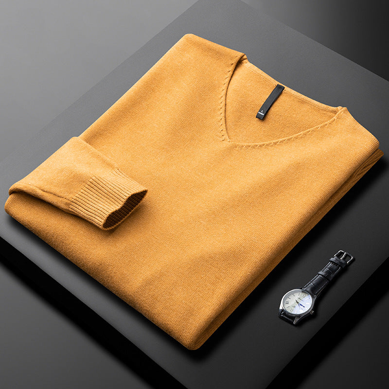 TYSON | PULL EN V EN FIBRES NOBLES