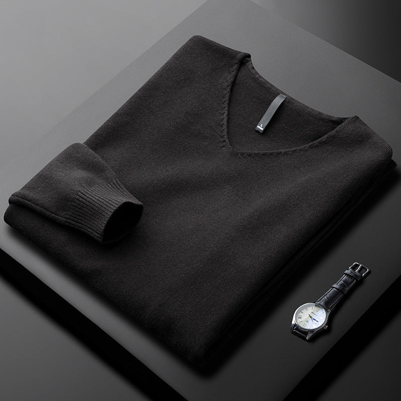 TYSON | PULL EN V EN FIBRES NOBLES