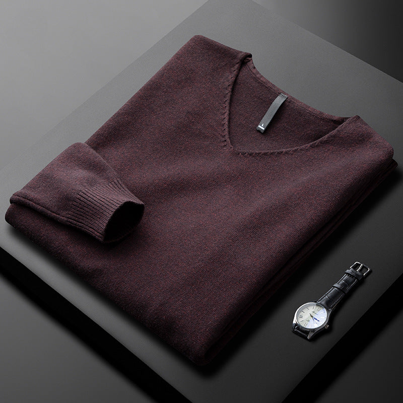 TYSON | PULL EN V EN FIBRES NOBLES