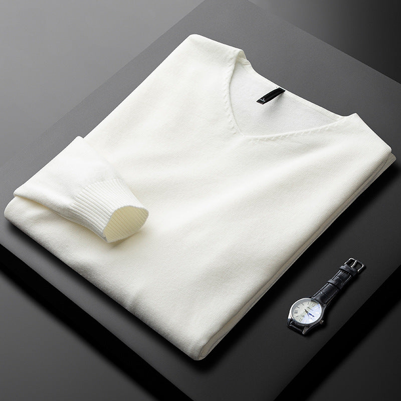 TYSON | PULL EN V EN FIBRES NOBLES