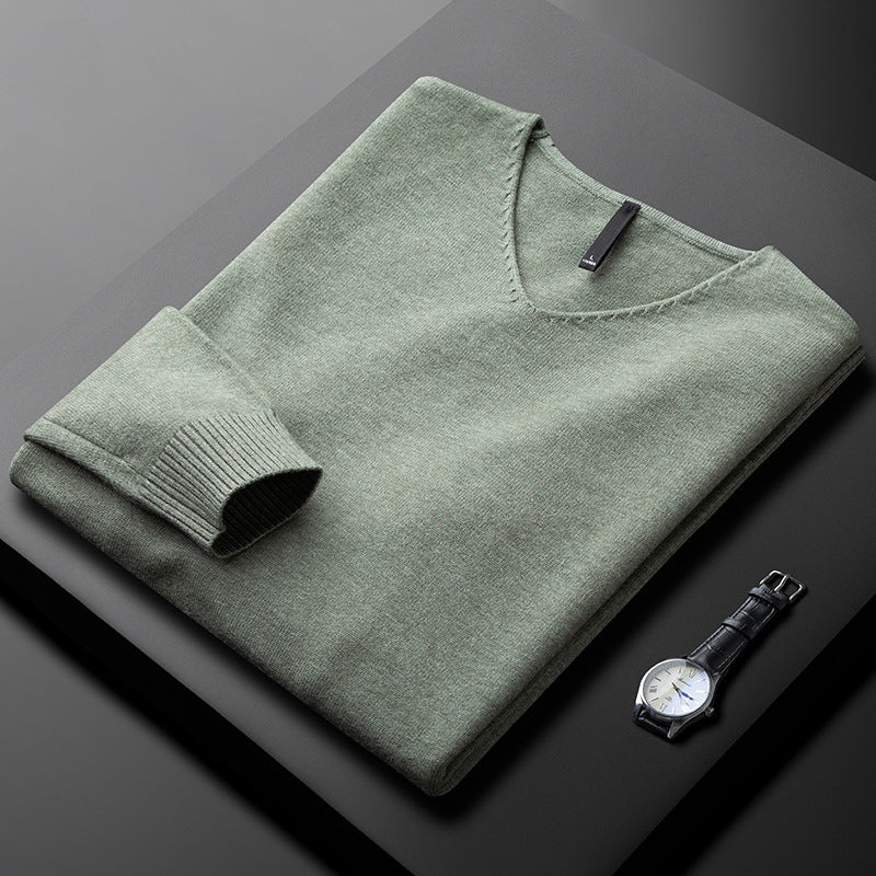 TYSON | PULL EN V EN FIBRES NOBLES