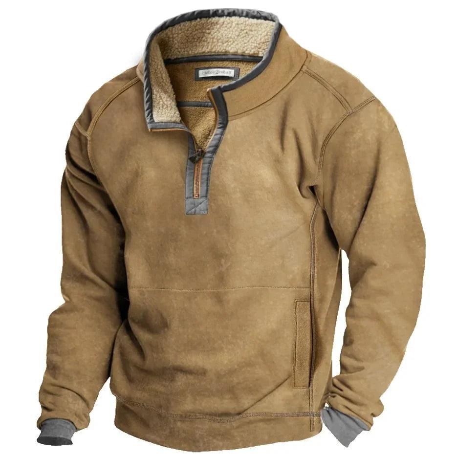 BOAZ | PULL ZIPPÉ D'HIVER COSY POUR HOMMES