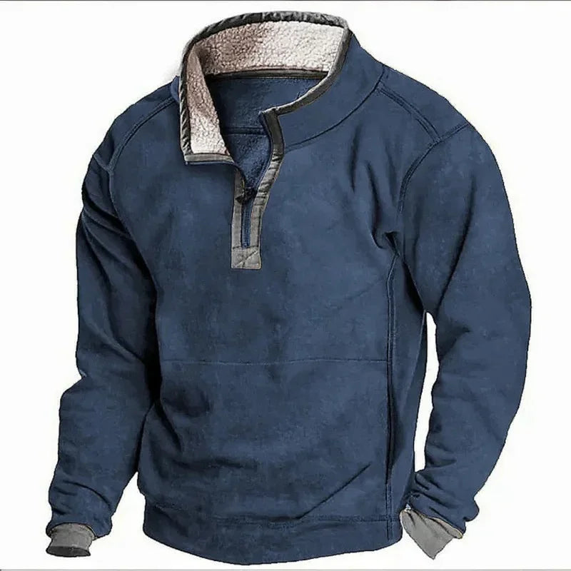 BOAZ | PULL ZIPPÉ D'HIVER COSY POUR HOMMES