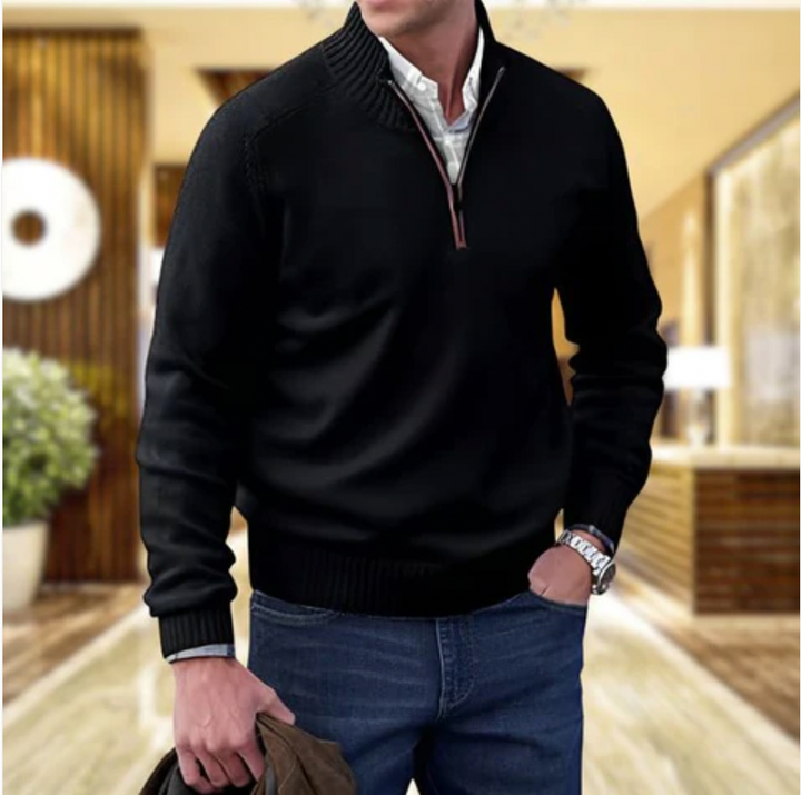 SETH | PULL EN MAILLE ZIPPÉ