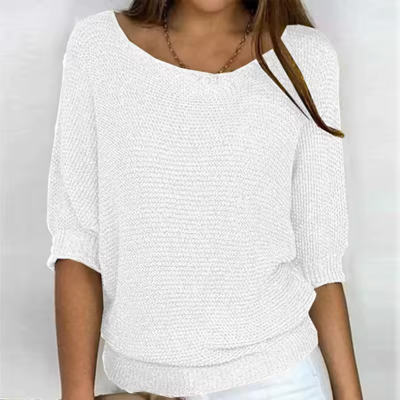 Véronique | Pull léger en maille « Batwing »