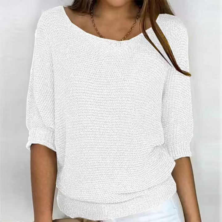 Véronique | Pull léger en maille « Batwing »
