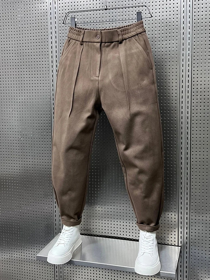 CHRIS | PANTALONS TAPERED TEXTURÉS