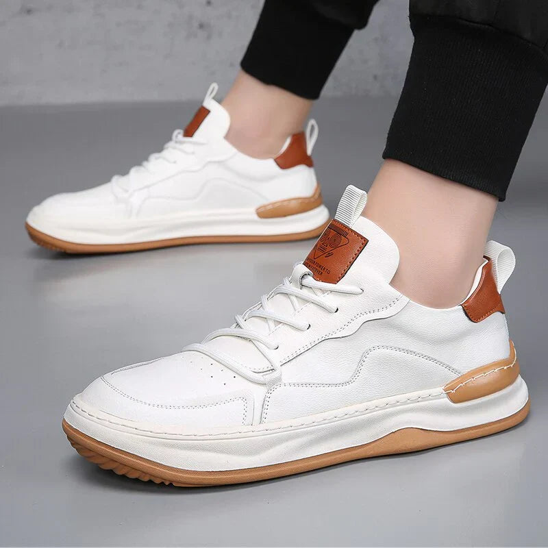 Ron | Baskets en Cuir Véritable Noble Italiana