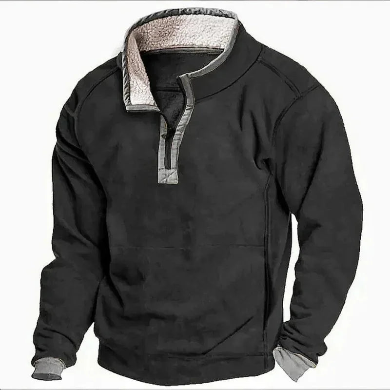 BOAZ | PULL ZIPPÉ D'HIVER COSY POUR HOMMES