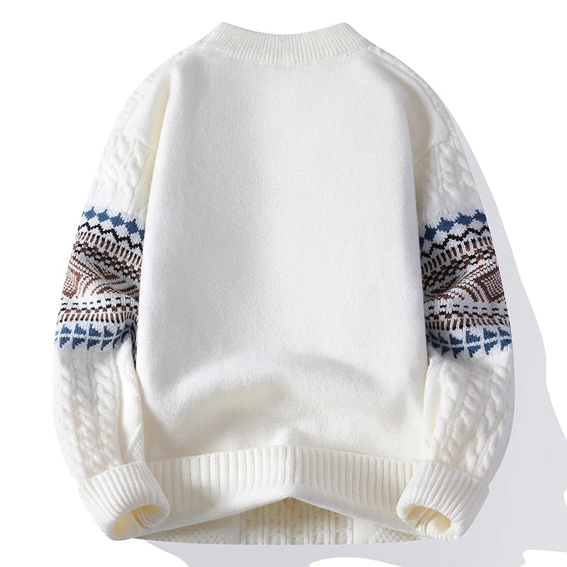 LAURENT MONACO | PULL EN MAILLE NORDIQUE POUR HOMME