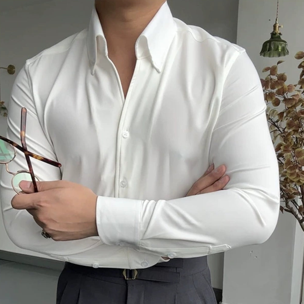 MIRO | CHEMISE ATHLÉTIQUE ITALIENNE EN BAMBOU