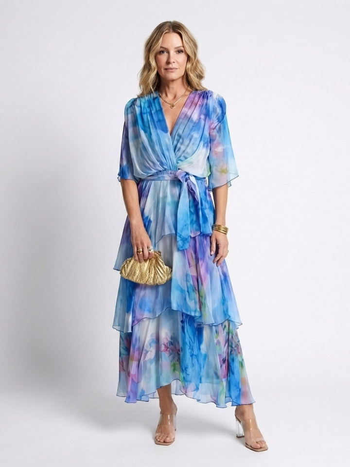 Calista | Robe maxi à décolleté