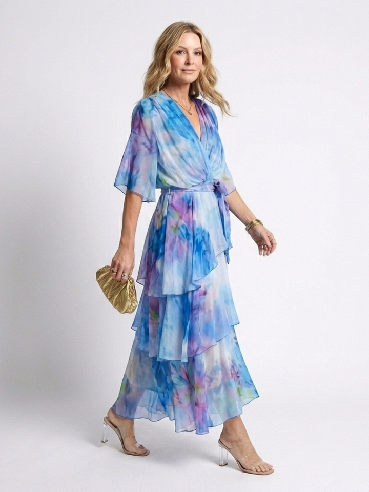 Calista | Robe maxi à décolleté