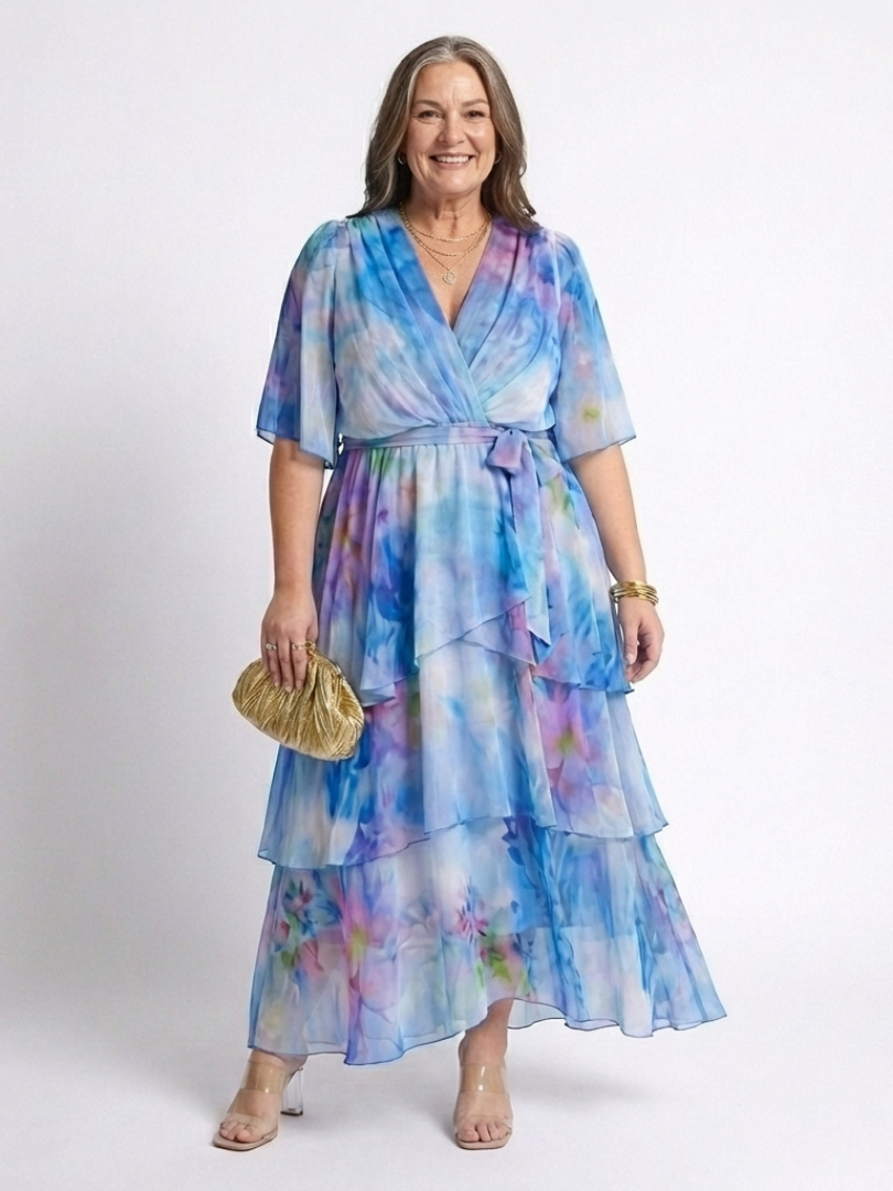 Calista | Robe maxi à décolleté