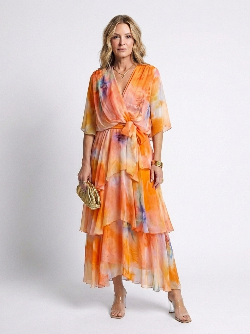 Calista | Robe maxi à décolleté