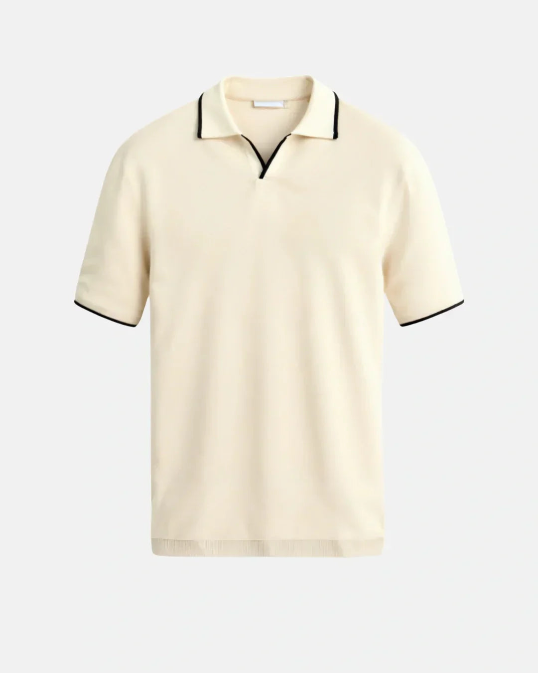 JOHN | POLO SUR MESURE EN PIQUÉ AVEC DÉTAILS CONTRASTANTS