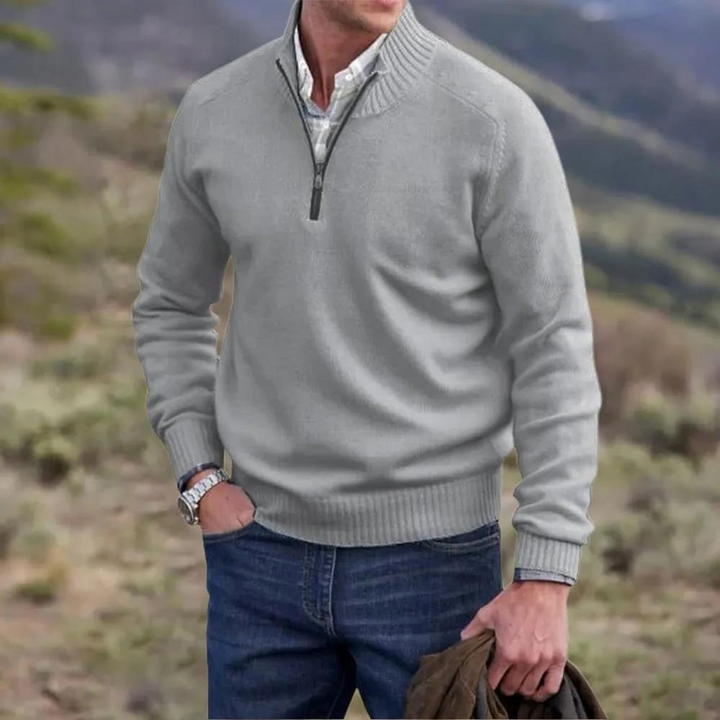 SETH | PULL EN MAILLE ZIPPÉ