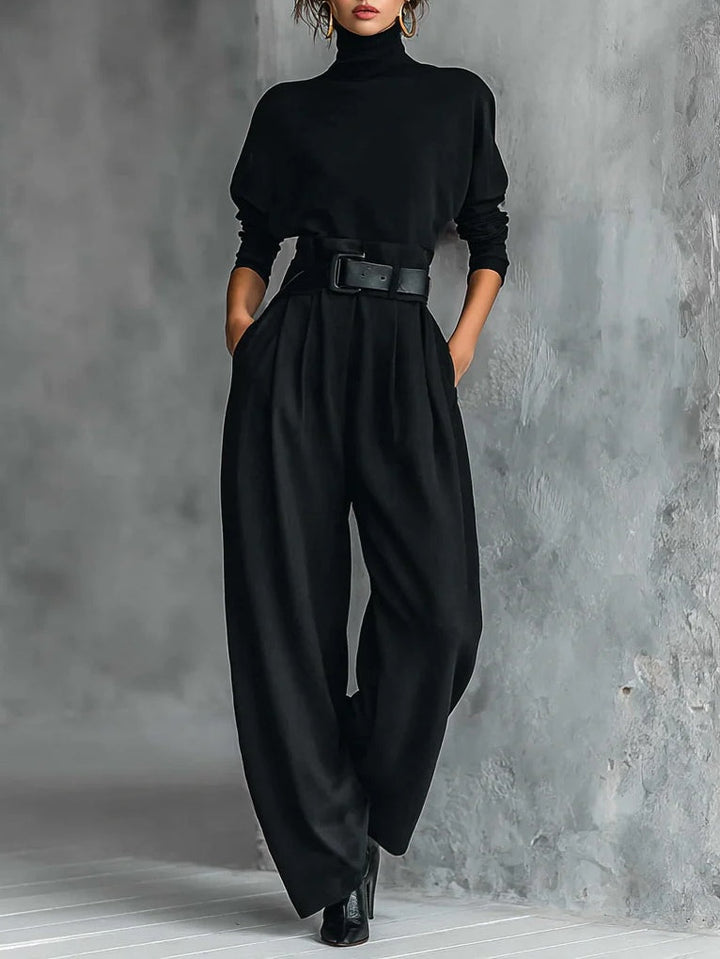 Cyrielle | Ensemble Col Roulé et Pantalon Droit