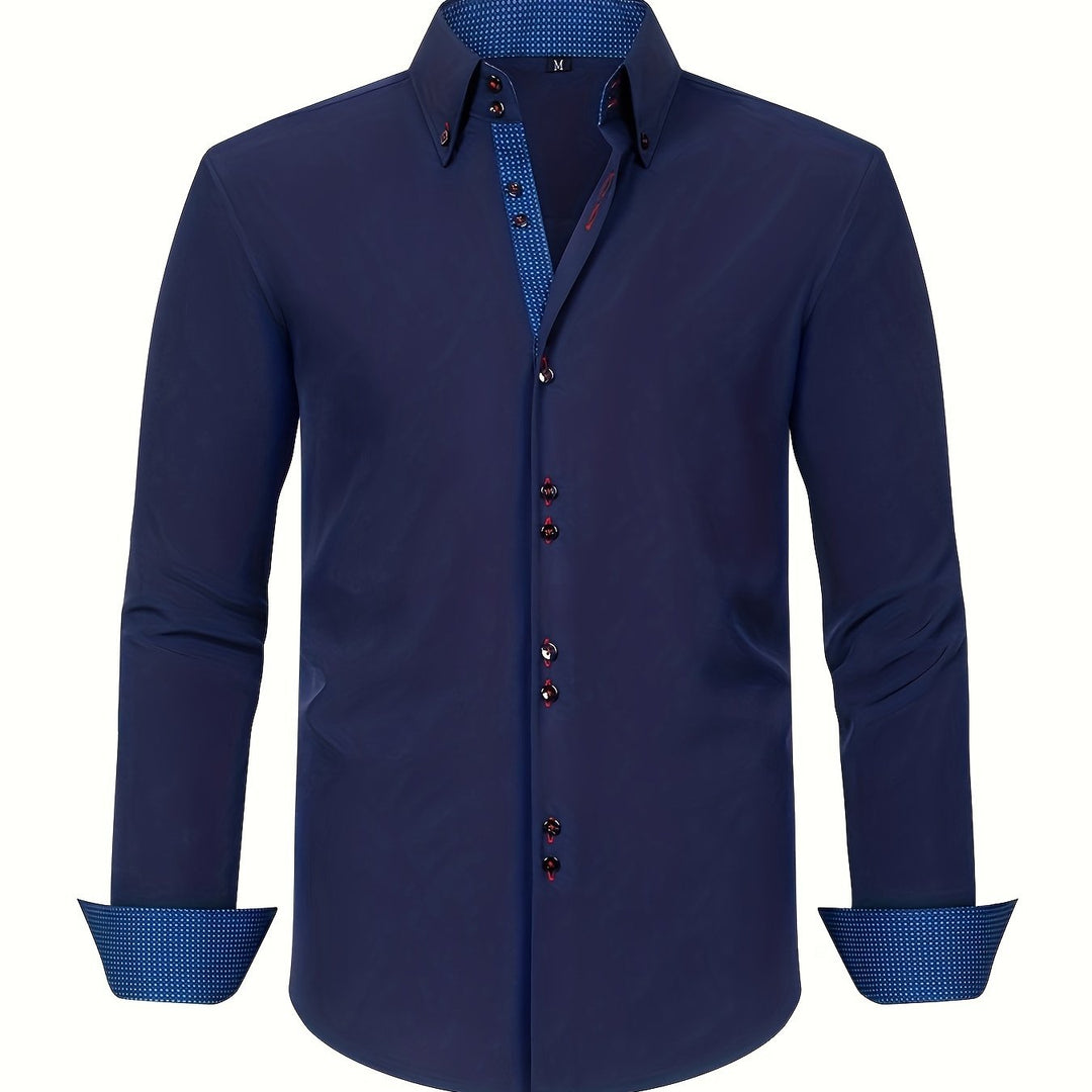SONNY | CHEMISE ÉLÉGANTE LÉGÈRE AVEC DÉTAILS CONTRASTÉS