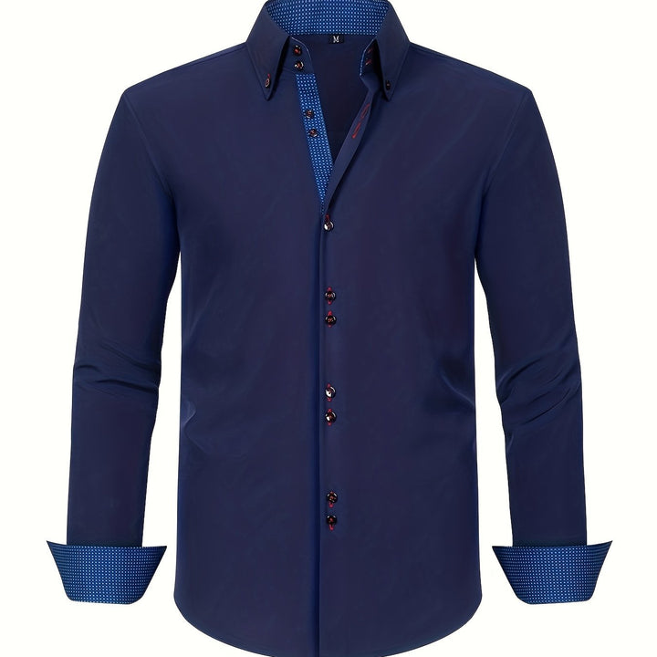 SONNY | CHEMISE ÉLÉGANTE LÉGÈRE AVEC DÉTAILS CONTRASTÉS