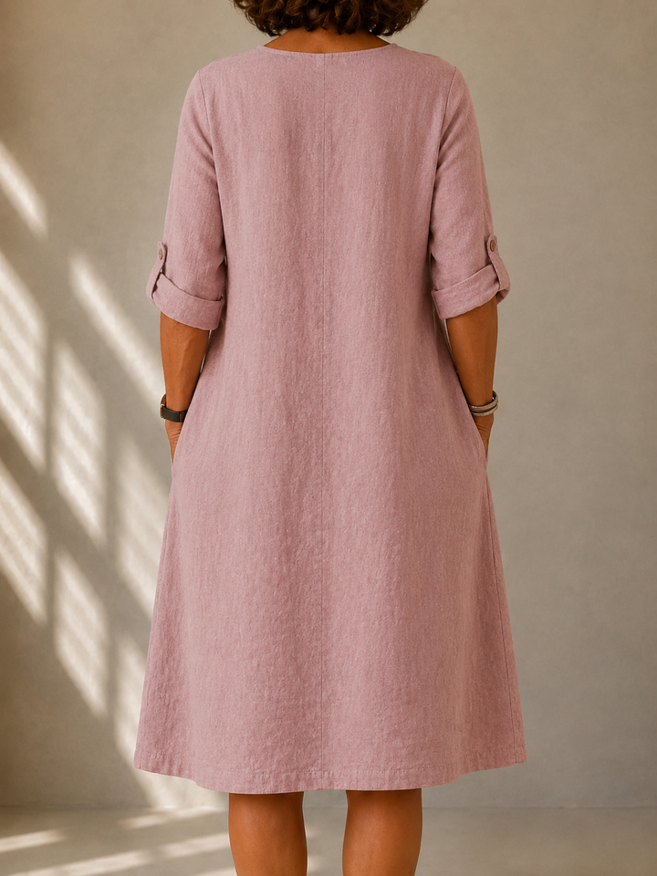 Elena | Robe Fluide Coupe Trapèze Martine