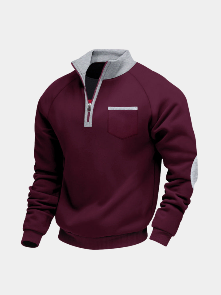 DEVIN | PULL EN POLAIRE AVEC MOITIÉ ZIP