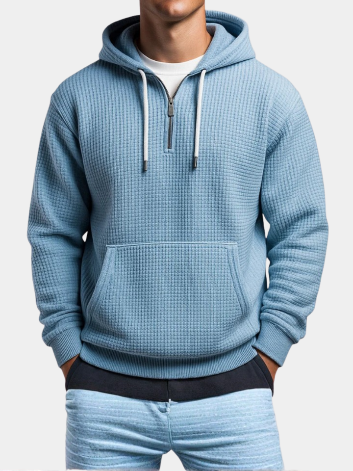 ETHAN | SWEAT À CAPUCHE EN MAILLE WAFFLE