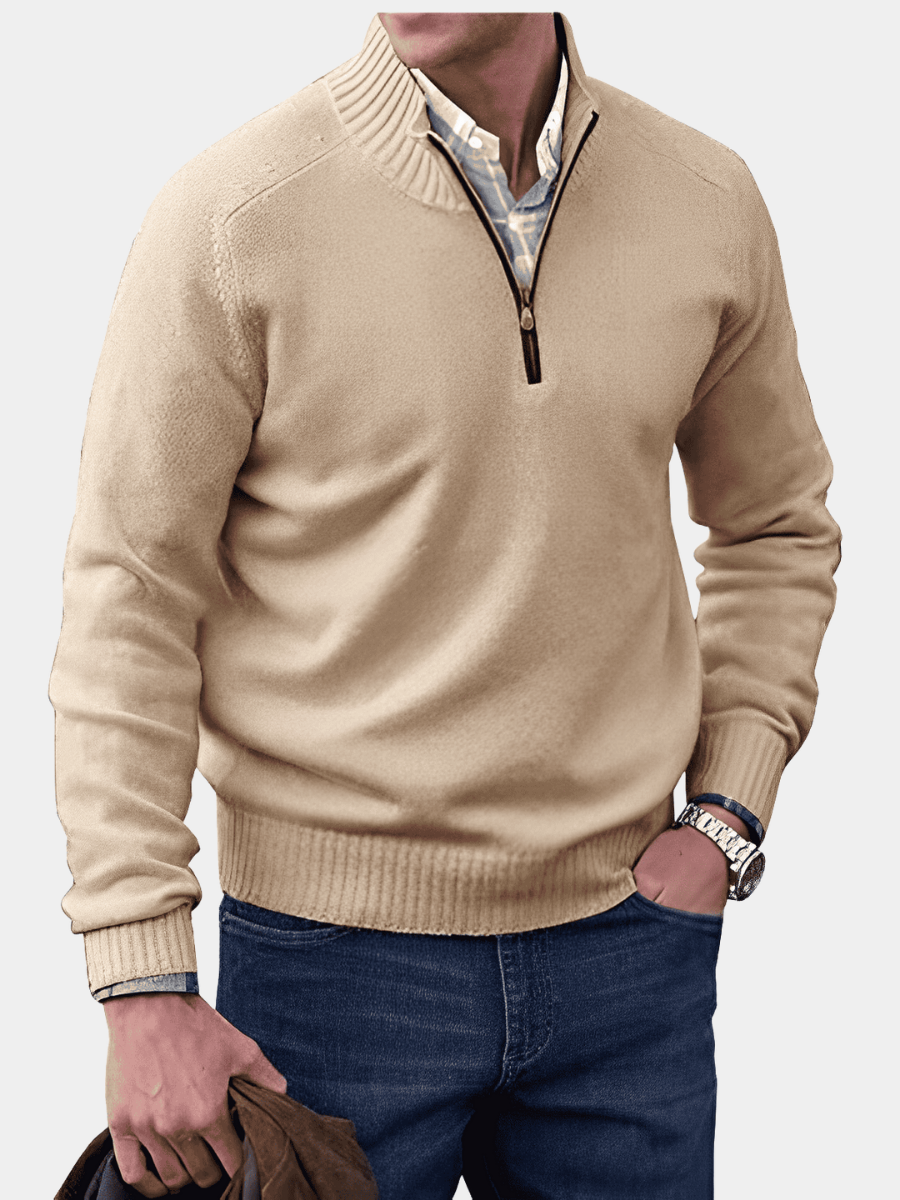 SETH | PULL EN MAILLE ZIPPÉ