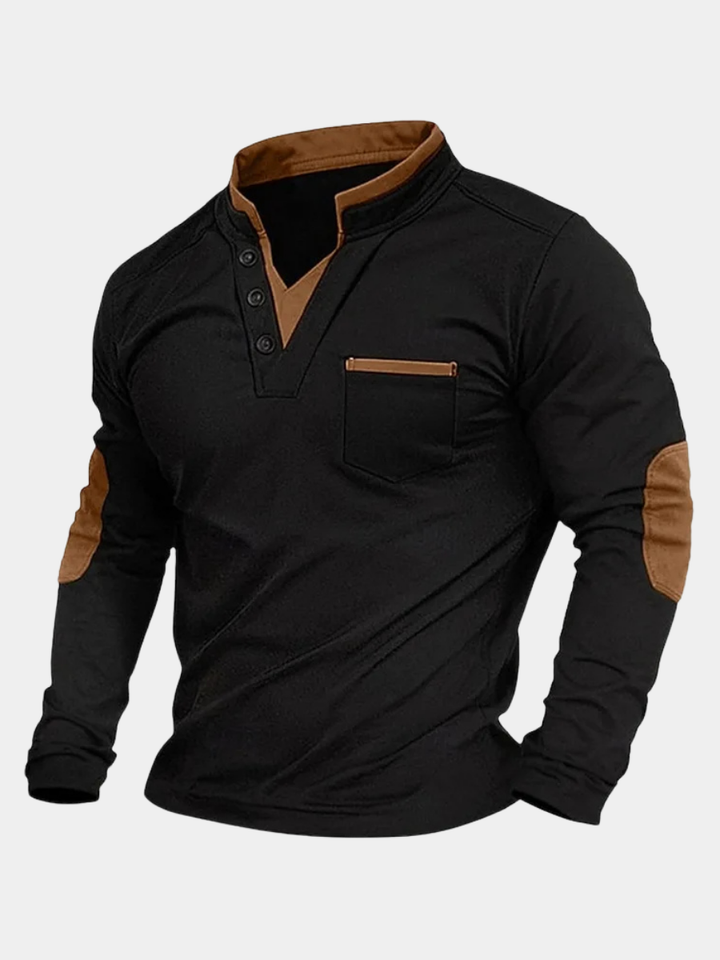 BRUCE | SWEAT-SHIRT ESSENTIEL AVEC COL EN V