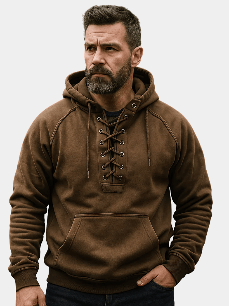 ROB | SWEAT À CAPUCHE VIKING À LACETS