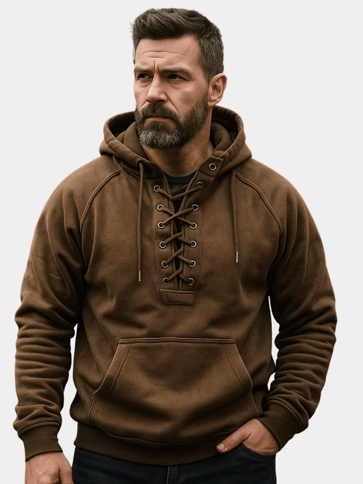 ROB | SWEAT À CAPUCHE VIKING À LACETS